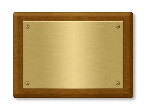 Blank Brass Plaque Stock Photos, Pictures & Royalty-Free Images - iStock