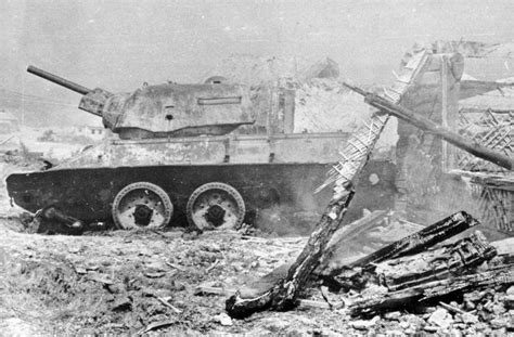 Soviet tank T-34-76, destroyed in the village during the Battle of Kursk - pin by Paolo Marzioli ...