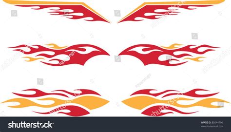 Racing Flames Stock Vector (Royalty Free) 80544196 | Shutterstock