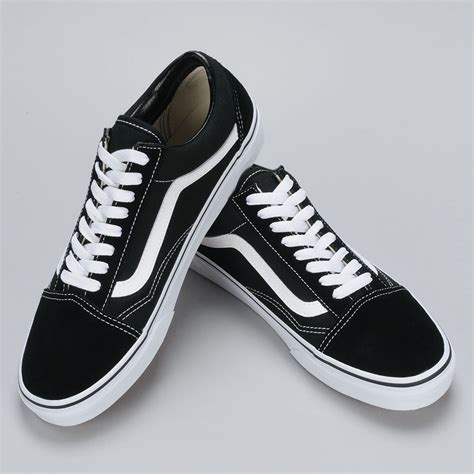 Vans Old Skool Shoes Black White available at Skate Pharm Margate