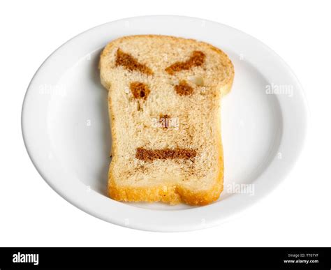 Funny toast, isolated on white Stock Photo - Alamy