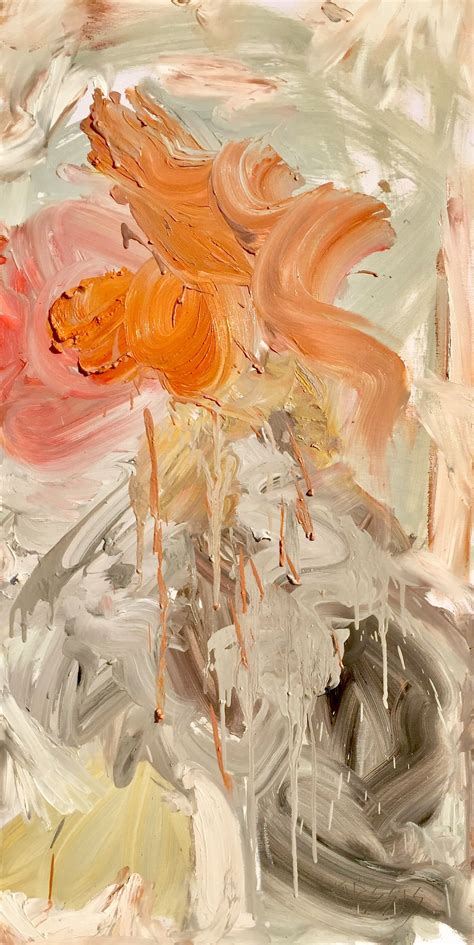 ‘Orange peel’ oil on canvas 100x50cm by Mary Karssis | Orange peel paint, Painting, Original ...