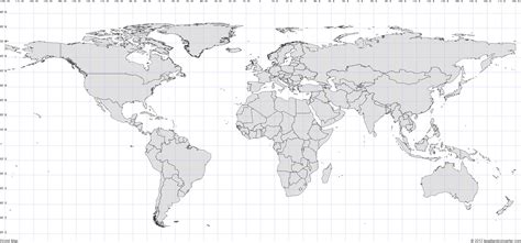 World map latitude, World map printable, Blank world map