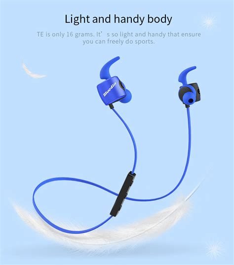 Bluedio TE Wireless Bluetooth Sport Headphones with Mic Black