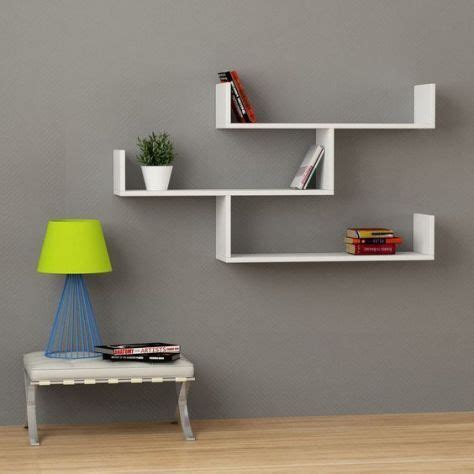 15 Nice Wall Shelf Ideas For Living Room | White wall shelves, Wall ...