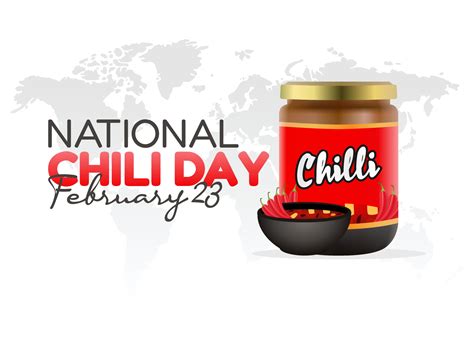 vector graphic of national chili day good for national chili day ...