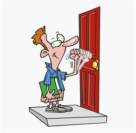 Clip Art Knock On Door Clip Art - Cartoon Knocking On Door , Free ...