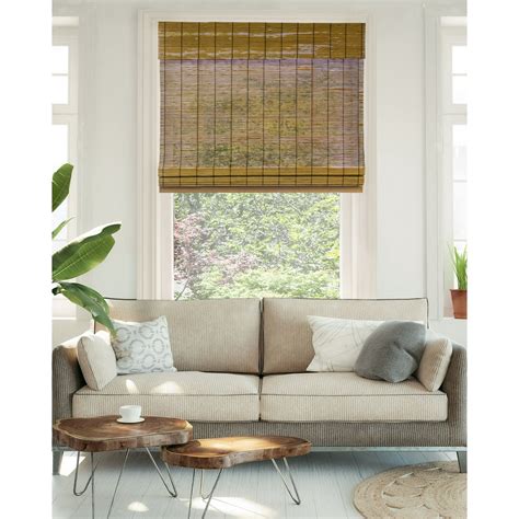 Chicology Cordless Bamboo Roman Shades, Fox, 23" X 64" - Walmart.com ...