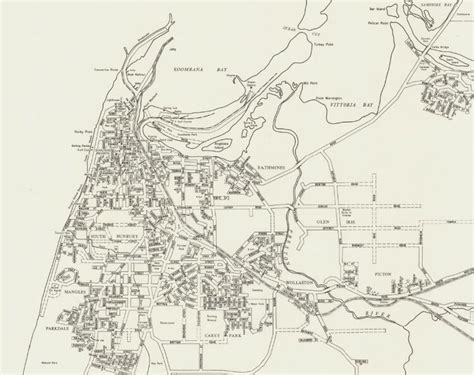 Bunbury Road Map 1969 — Streets of Bunbury