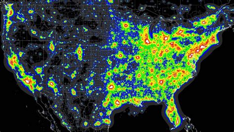 Google Earth - Light Pollution Map Florida - Printable Maps