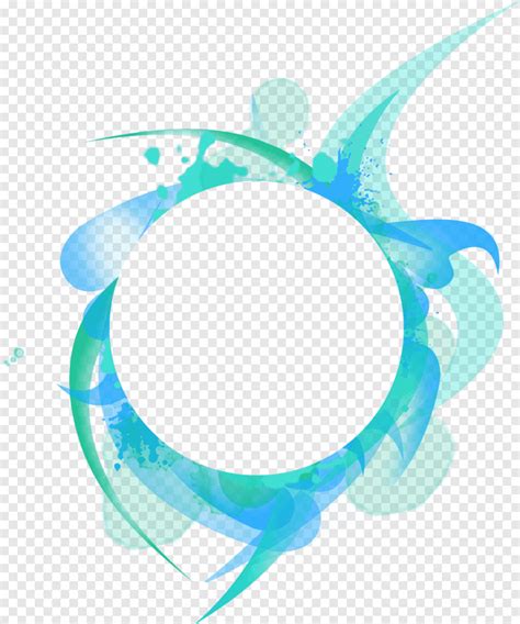 Free download | Round green and blue template, graphics Abstract art ...