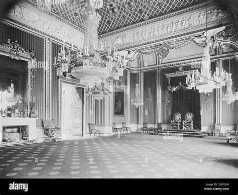 Throne Room, Buckingham Palace, 1914 Stock Photo - Alamy