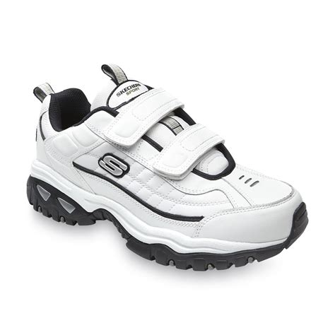 Skechers Men's Fixed Up Athletic Walking Shoe - White/Navy Wide Width | Shop Your Way: Online ...