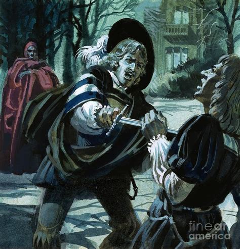 Fight Scene From Faust Painting by Andrew Howat