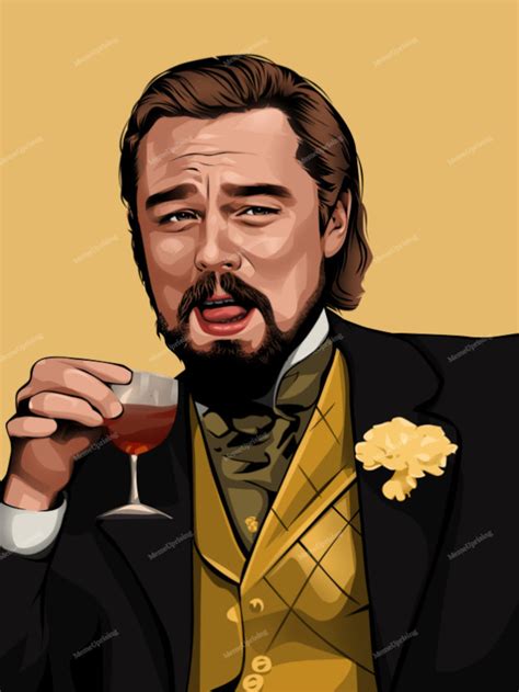 Laughing Leo Poster 24in x 18in Iconic Meme From Django | Etsy