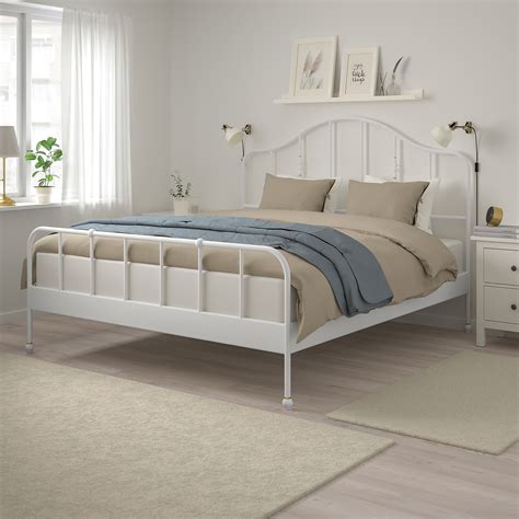 SAGSTUA bed frame, white/Luröy | IKEA Indonesia