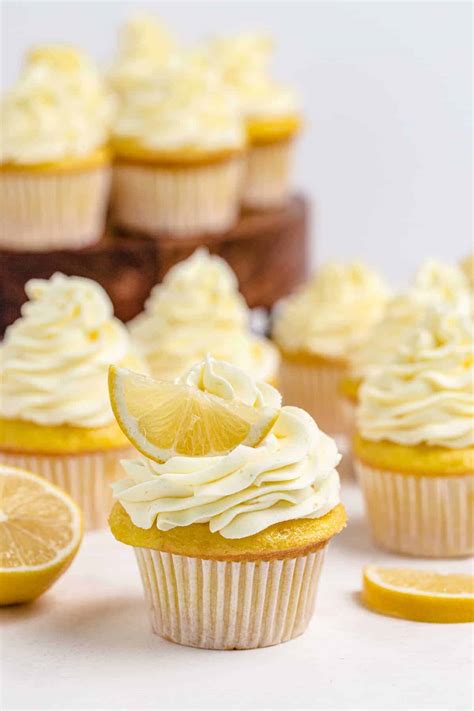 Lemon Cupcakes with Lemon Frosting Recipe - Easy Dessert Recipes