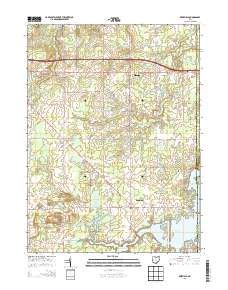 Berlin Lake Topo Map in Portage County, Ohio