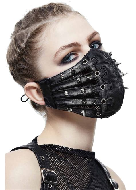 Devil Fashion Spike Stud Gothic Mask | Attitude Clothing