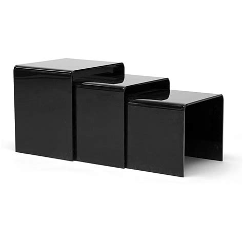 Alec Black Acrylic Nesting End Tables (Set of 3) - 11898782 - Overstock.com Shopping - Great ...