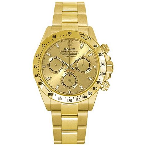 Rolex Cosmograph Daytona Solid Gold Watch 116528-GLDS