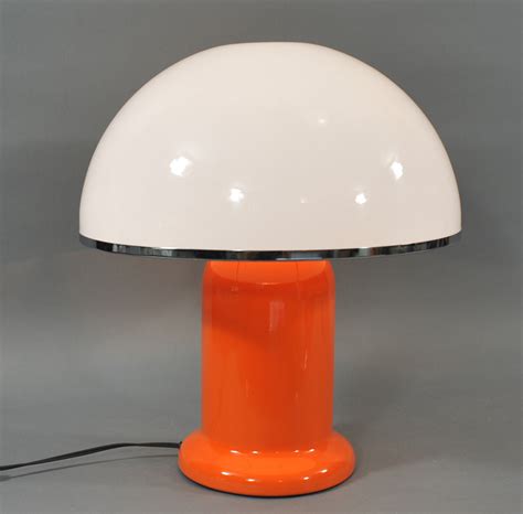 Vintage orange mushroom table lamp | Modulolab