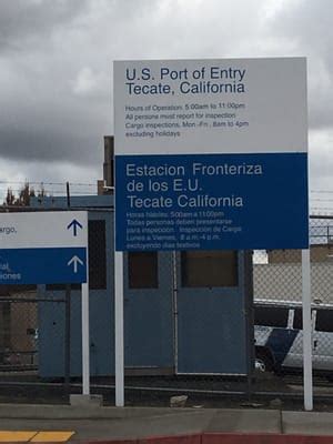 Tecate Border Crossing 405 Tecate Rd Tecate, CA Government Offices US ...