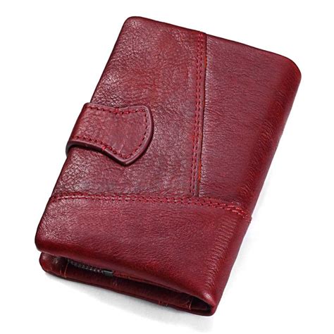 Genuine Leather Women's Wallet and Coin Purse with RFID Protector