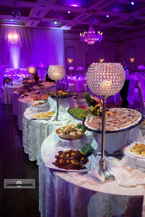 Venetian Banquet Hall Wedding Photography Toronto, Buffet, Purple Lights, Dinner | Reception ...