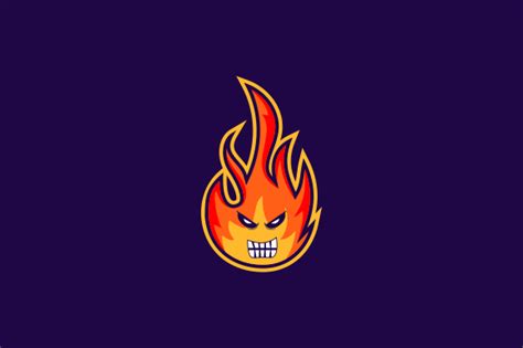 Fire Gaming Logo Template Vector Graphic by 2qnah · Creative Fabrica