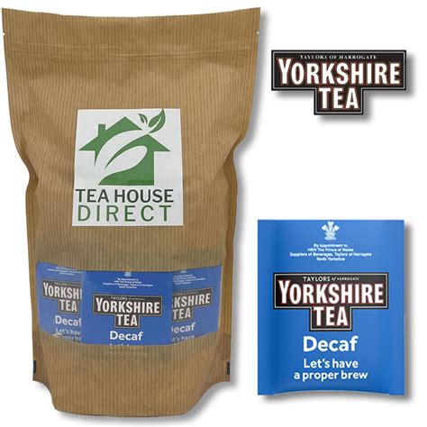 Yorkshire Tea Decaf Smooth Finish Lower Caffeine Regular Black Tea 350 Sachets | eBay