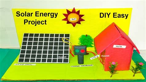 solar energy model making science project - diy | Solar energy projects ...