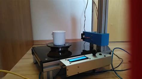 Homemade Arduino based 3D Scanner Demonstration - YouTube