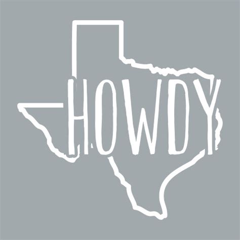 Texas A&M Aggies 5 x 5 Howdy Script Texas Decal | White - The Warehouse ...