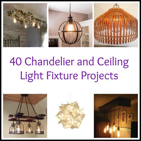 40 DIY Chandelier and Ceiling Light Fixture Ideas