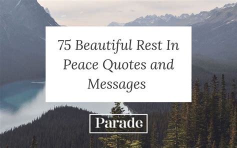 75 Rest in Peace Quotes and Messages - Parade