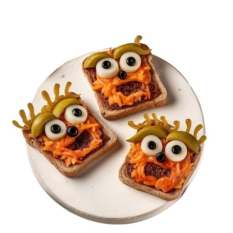 Mummy Toasts With Tomato Sauce, Cheese, And Olives For The Celebration Of Halloween, Cheese ...