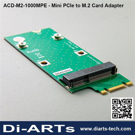 Mini PCIe to B / M Key M.2 Adapter Card - Di-ARTs Technology