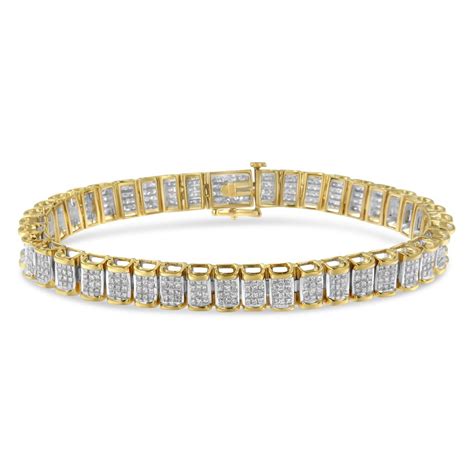 Original Classics - 14K Yellow Gold 5 CTTW Diamond Tennis Bracelet (H-I ...