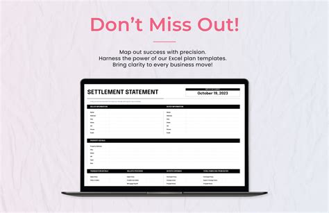 Settlement Statement Template in Excel, Google Sheets - Download ...