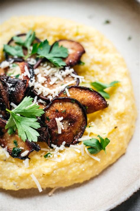 Creamy Polenta with Mushrooms - Crowded Kitchen