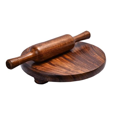 Buy Alice Handicrafts Sheesham Wooden Roti Roller/Wodden Chakla Belan/Rolling Pin Board/Roti ...