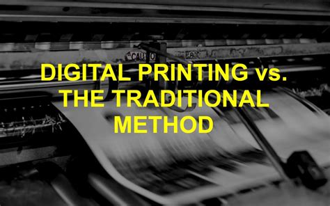 Digital Printing Vs. The Traditional Method In Photography