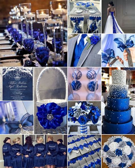 Royal Blue, White and Silver Weddings. | Royal blue wedding theme, Royal blue wedding, Blue ...