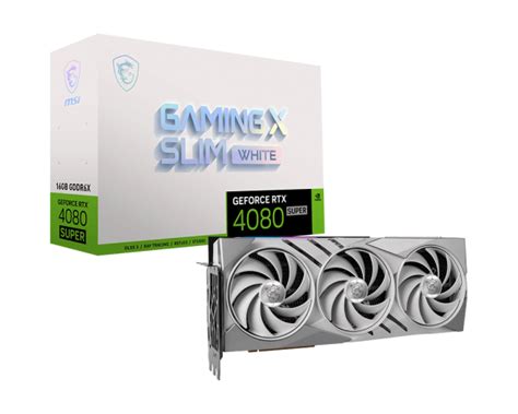 MSI GeForce RTX™ 4080 SUPER 16G GAMING X SLIM WHITE