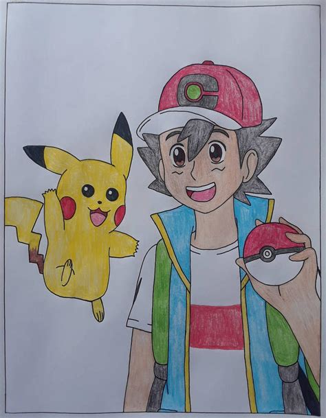 Ash and Pikachu Fanart by Pachigirl1 on DeviantArt