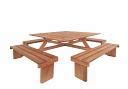 Square Hardwood Picnic Table 130cm x 130cm
