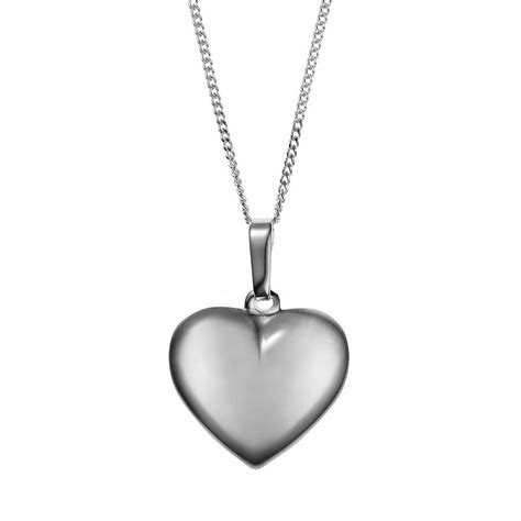 silver heart necklace by baronessa | notonthehighstreet.com