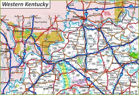 Map of Western Kentucky