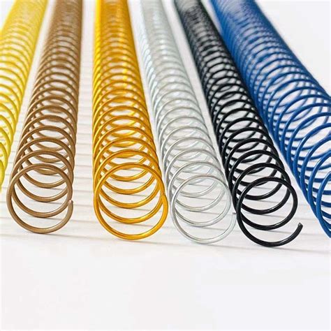 ID 50mm Multicolor Metal Spiral Binding Coils For Book